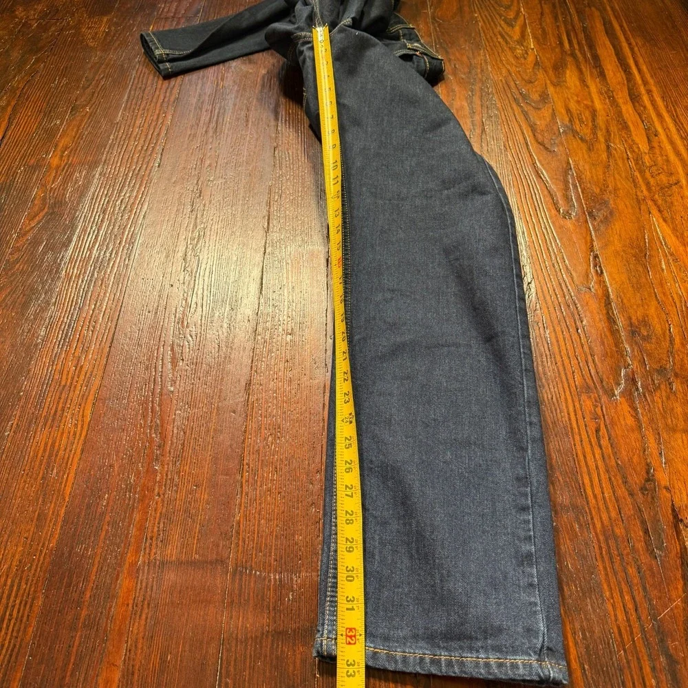 Levis 505 Jeans Mens 36x32 Blue Straight Leg Stretch Cowboy Biker -‎ EUC